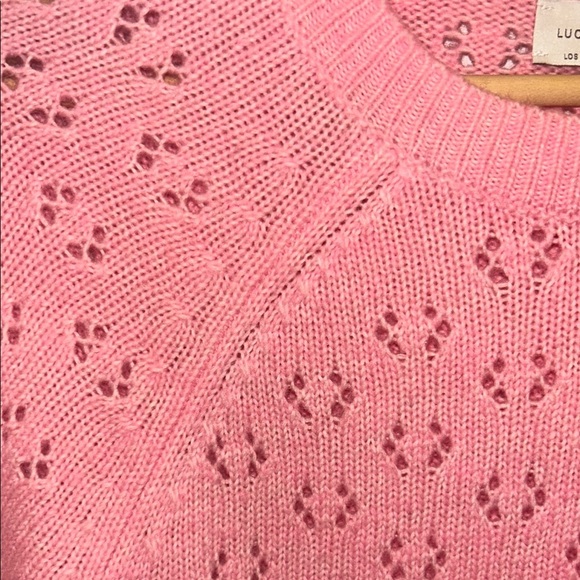 Lucky Brand Pink Knit Sweater - Picture 6 of 7